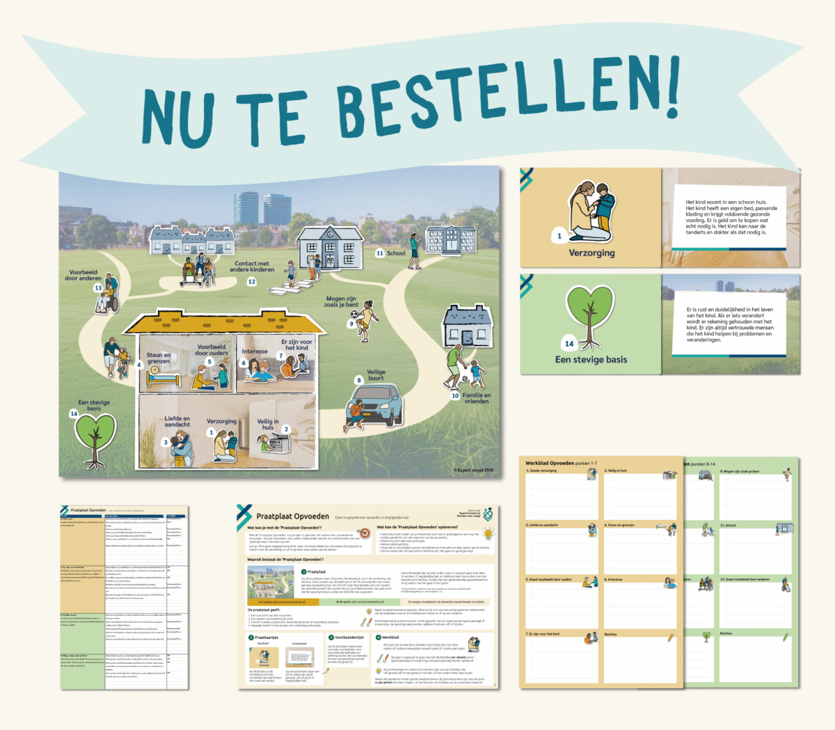 Praatplaat Opvoeden met alle onderdelen